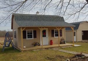 Brown porch barn